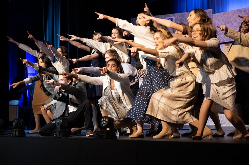 Page High actors onstage